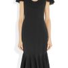 Alexander Mcqueen Embellished Crepe Dress in Black - Lyst