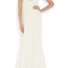 Alexander Mcqueen Silkcrepe and Lace Dress in White (ivory) - Lyst