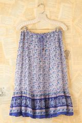 Free People Vintage Floral Metallic Boho Skirt