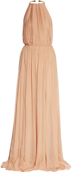 Just Cavalli Pleated Silkchiffon Gown - Lyst