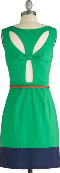Modcloth Are You Viridian Or Out Dress in Green - Lyst
