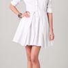 Thakoon Long Sleeve Shirtdress in White - Lyst