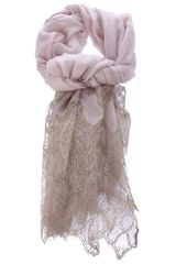 Valentino Lace Detail Scarf