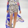 Vera Wang Printed Stretchcotton and Silkblend Chiffon Mini Skirt in Purple (multicolored) - Lyst