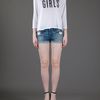Acne Whitkin Girls Print Tshirt in White - Lyst