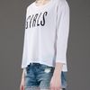 Acne Whitkin Girls Print Tshirt in White - Lyst
