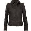 Allsaints Belvedere Leather Jacket in Brown (bitter) - Lyst