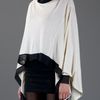 Ann Demeulemeester Wide Top in White (cream) - Lyst