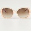 Balenciaga Twisted Temple Sunglasses in Beige - Lyst