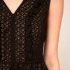 Boutique By Jaeger Lace Frill Shift Dress in Black - Lyst