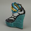 Burberry Prorsum Wedge Sandal in Black - Lyst