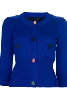 Burberry Prorsum Multicoloured Button Cardigan - Lyst