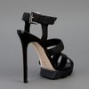 Camilla Skovgaard Strap Saw Stiletto in Black - Lyst