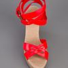 Castaner Quomo Leather Wedge Sandal in Red - Lyst