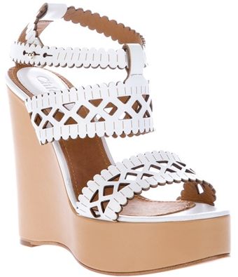 Chloé Wedge Sandal - Lyst