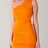 Cut25 One Shoulder Dress  in Orange (marigold) - Lyst