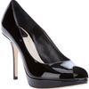 Dior Peep Toe Pump in Black - Lyst