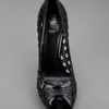 Dior Peep Toe Pump in Black - Lyst