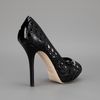 Dior Peep Toe Pump in Black - Lyst
