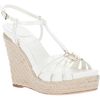 Dior Wedge Sandal in White - Lyst