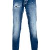 Dsquared2 Distressed Straight Leg Jean in Blue for Men - Lyst
