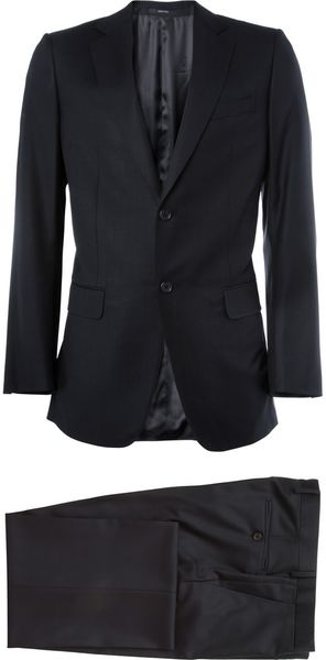 Dunhill Navy Wooltwill Suit - Lyst