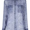 Equipment Python Print Shirt in Blue - Lyst