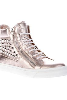 Giuseppe Zanotti Studded High Top Sneaker - Lyst