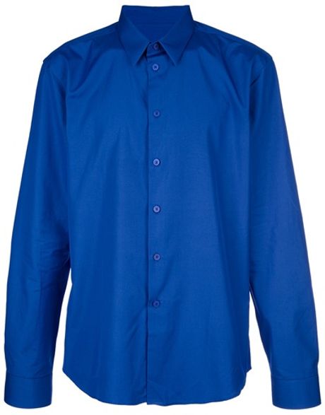 Givenchy Classic Shirt in Blue for Men - Lyst