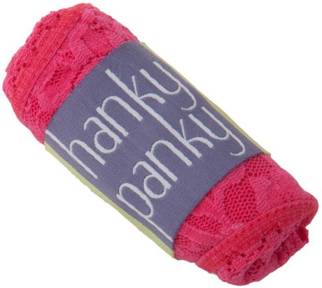 Hanky Panky Low Rider Thong in Vibrant Coral in Pink (coral) - Lyst