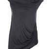 Helmut Lang Drape Tee in Gray (charcoal) - Lyst