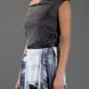 Helmut Lang Drape Tee in Gray (charcoal) - Lyst