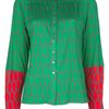 Kenzo Pattern Blouse in Green - Lyst