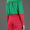 Kenzo Pattern Blouse in Green - Lyst