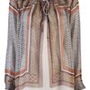 L'agence Silk Scarf Blouse in Brown - Lyst