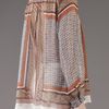 L'agence Silk Scarf Blouse in Brown - Lyst