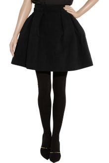 Lanvin Pleated Highwaisted Stretchcrepe Mini Skirt - Lyst