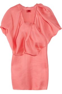 Lanvin Silk Gazar Dress - Lyst