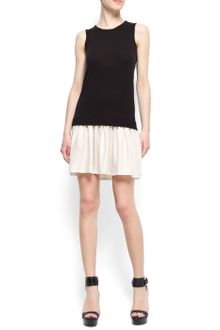 Mango Combi Dress - Lyst