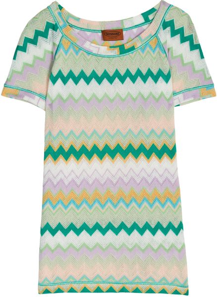 Missoni Ss Short Tshirt in Gray - Lyst