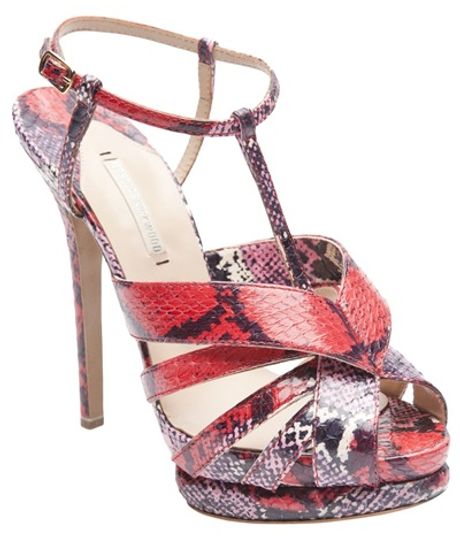 Nicholas Kirkwood Tribal Tstrap Sandal in Animal (pink) - Lyst