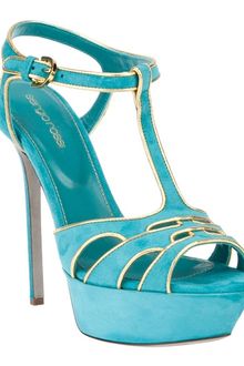 Sergio Rossi Open Toe Sandal - Lyst
