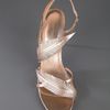 Sergio Rossi Feather Sandals in Gold - Lyst