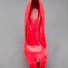 Sergio Rossi Peep Toe Shoe in Red - Lyst