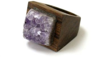 Sophie Monet Amethyst Geode Ring - Lyst