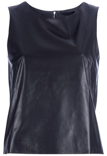 The Row Licorice Top in Black - Lyst