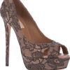 Valentino Lace Pumps in Brown (pink) - Lyst