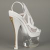 Versace Platform Sandal in White (grey) - Lyst