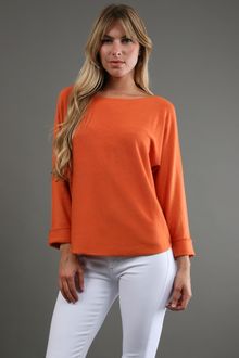 Vince Dolman Sweater in Carrot - Lyst