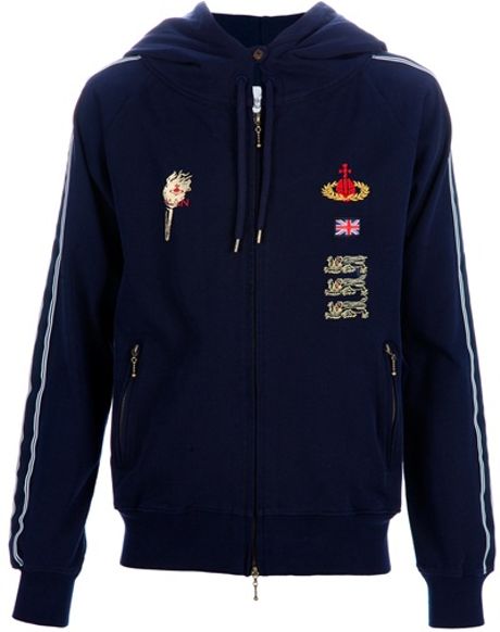 Vivienne Westwood Stitch Detail Track Top in Blue for Men (navy) - Lyst